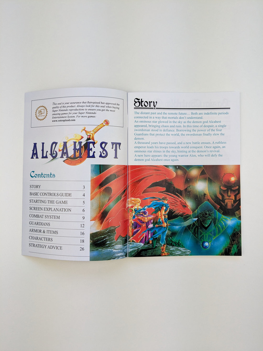 Alcahest - Super Nintendo - English Manual