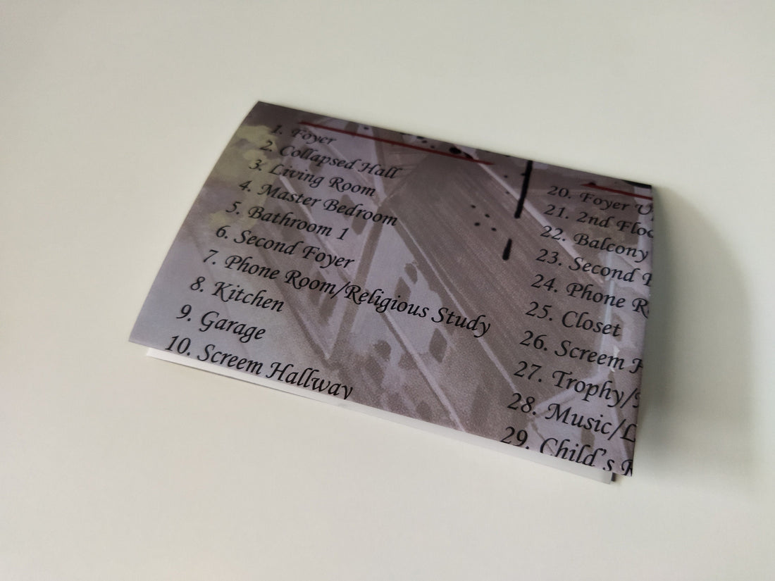 Clock Tower - Super Nintendo - Map (FOLDED)