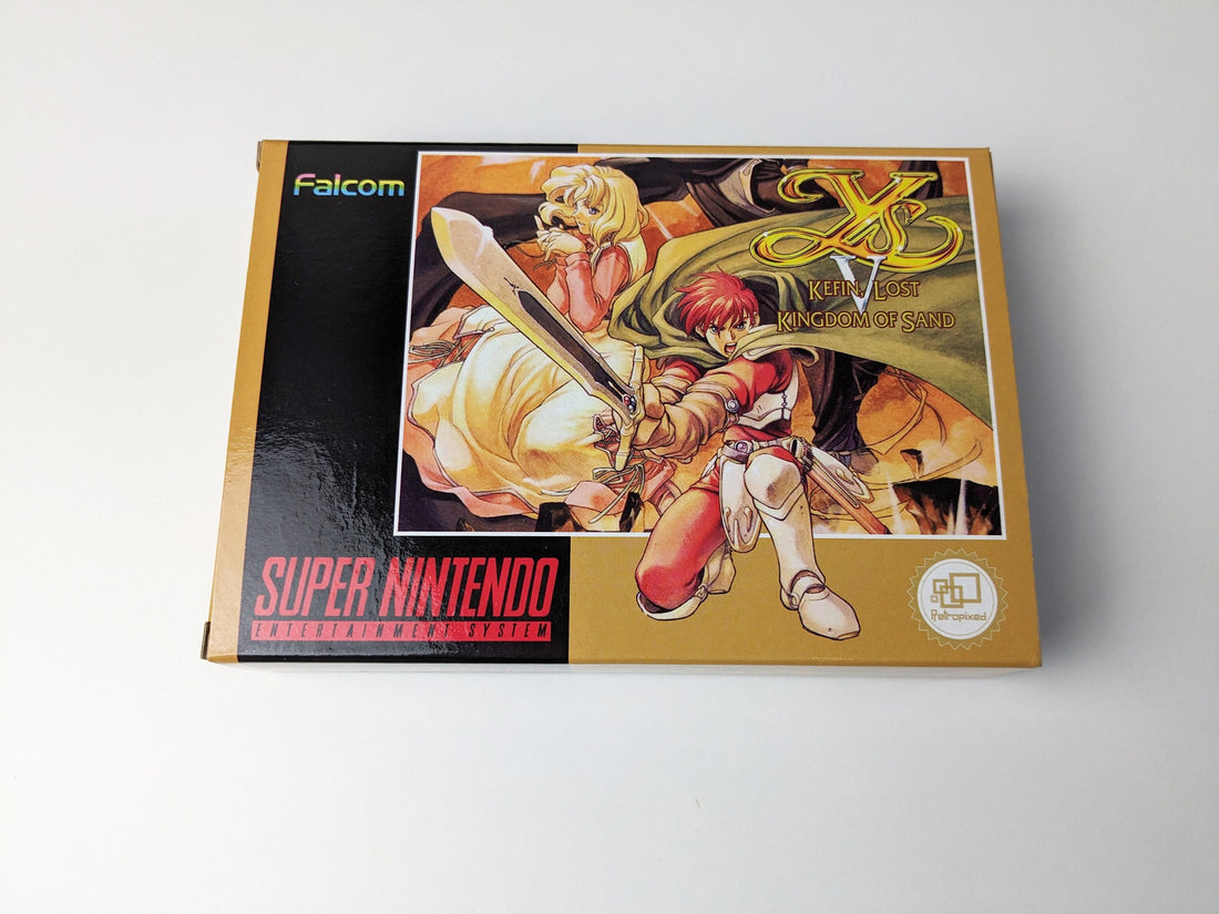 Ys V Kefin, Lost Kingdom of Sand - SNES PAL - Complete Package
