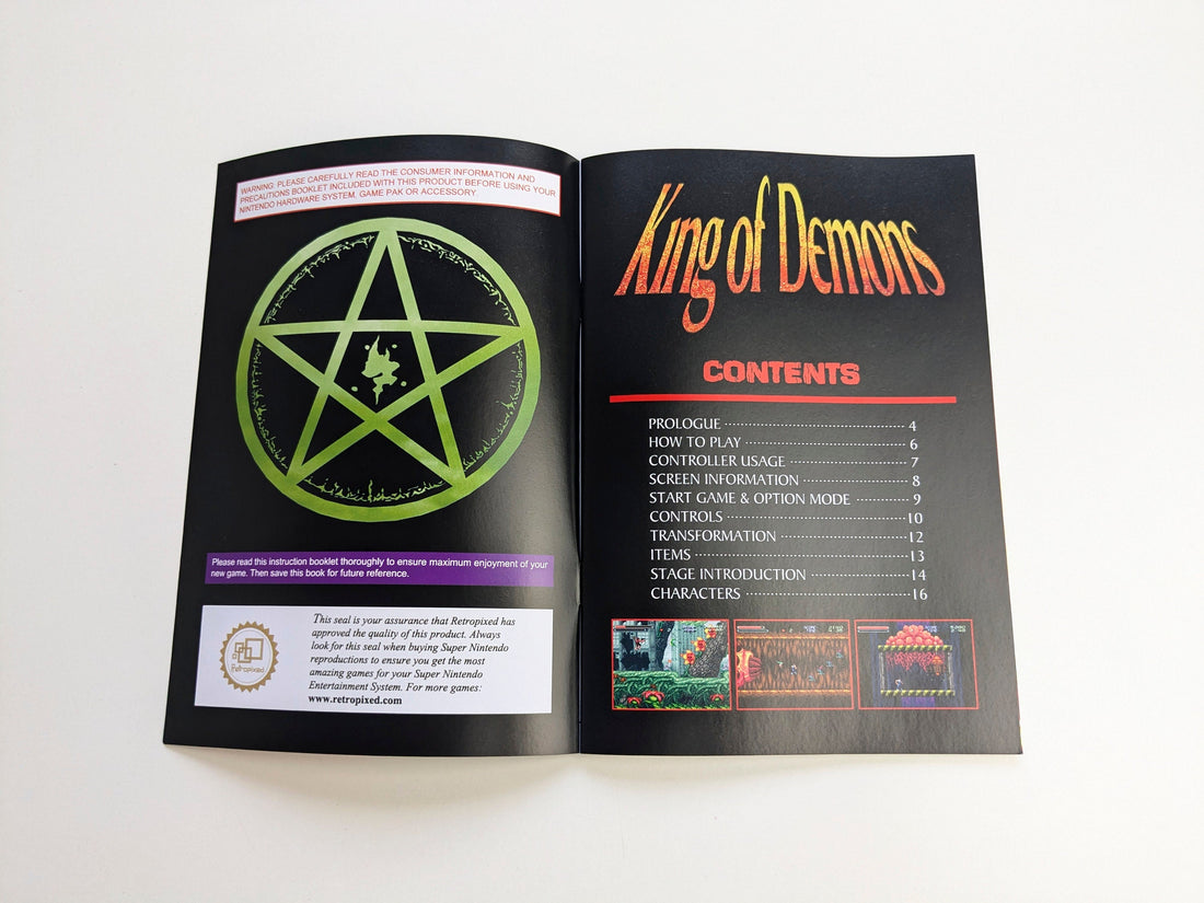 King of Demons - Super Nintendo - Manual
