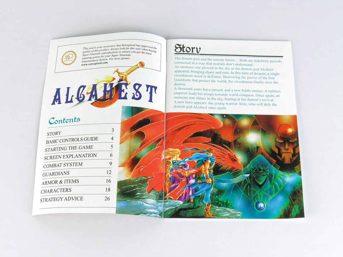 Alcahest - Super Nintendo - English Manual