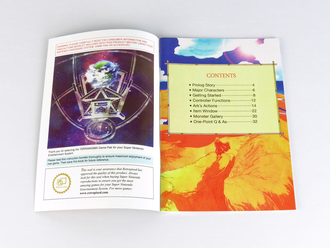 Terranigma - Super Nintendo - Manual