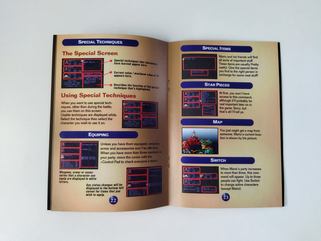 Super Mario RPG - Super Nintendo - Manual