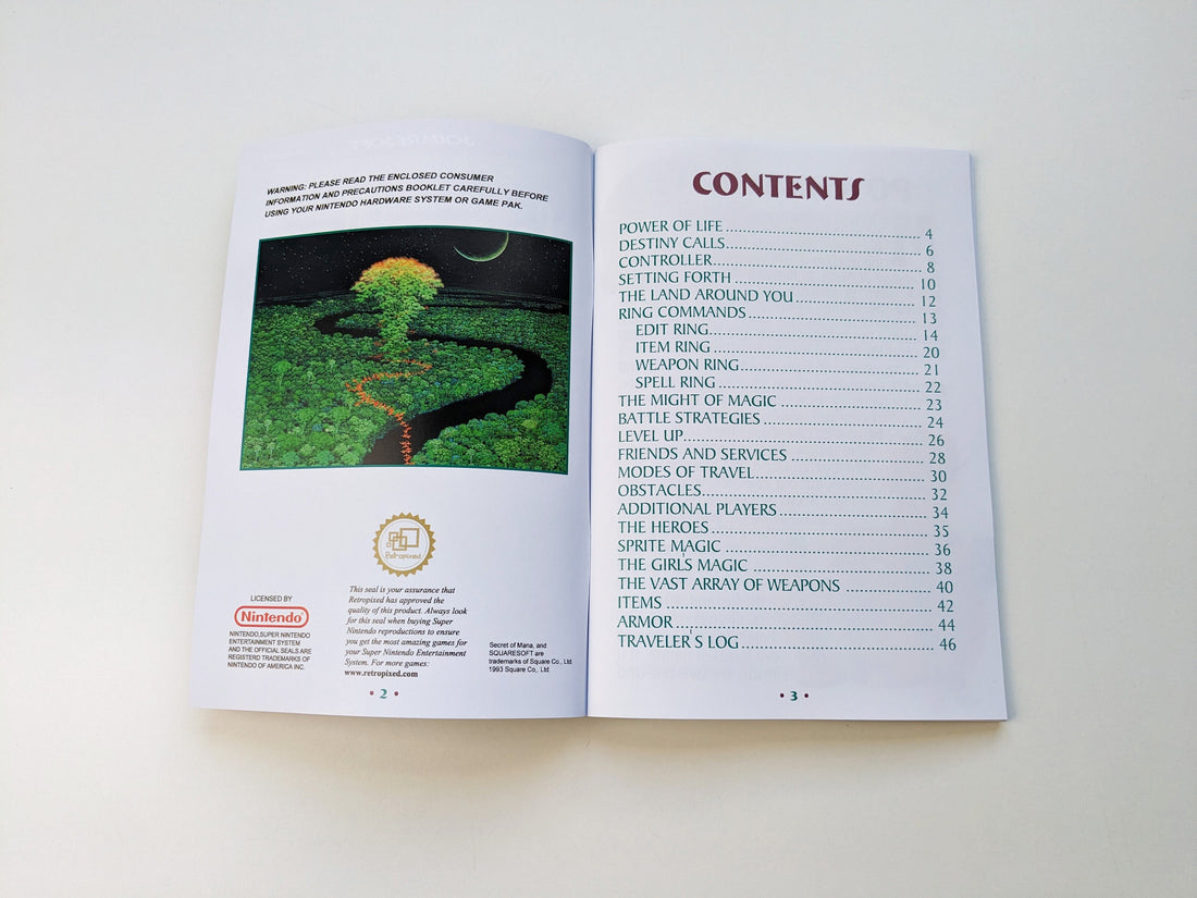 Secret of Mana - Super Nintendo - Manual