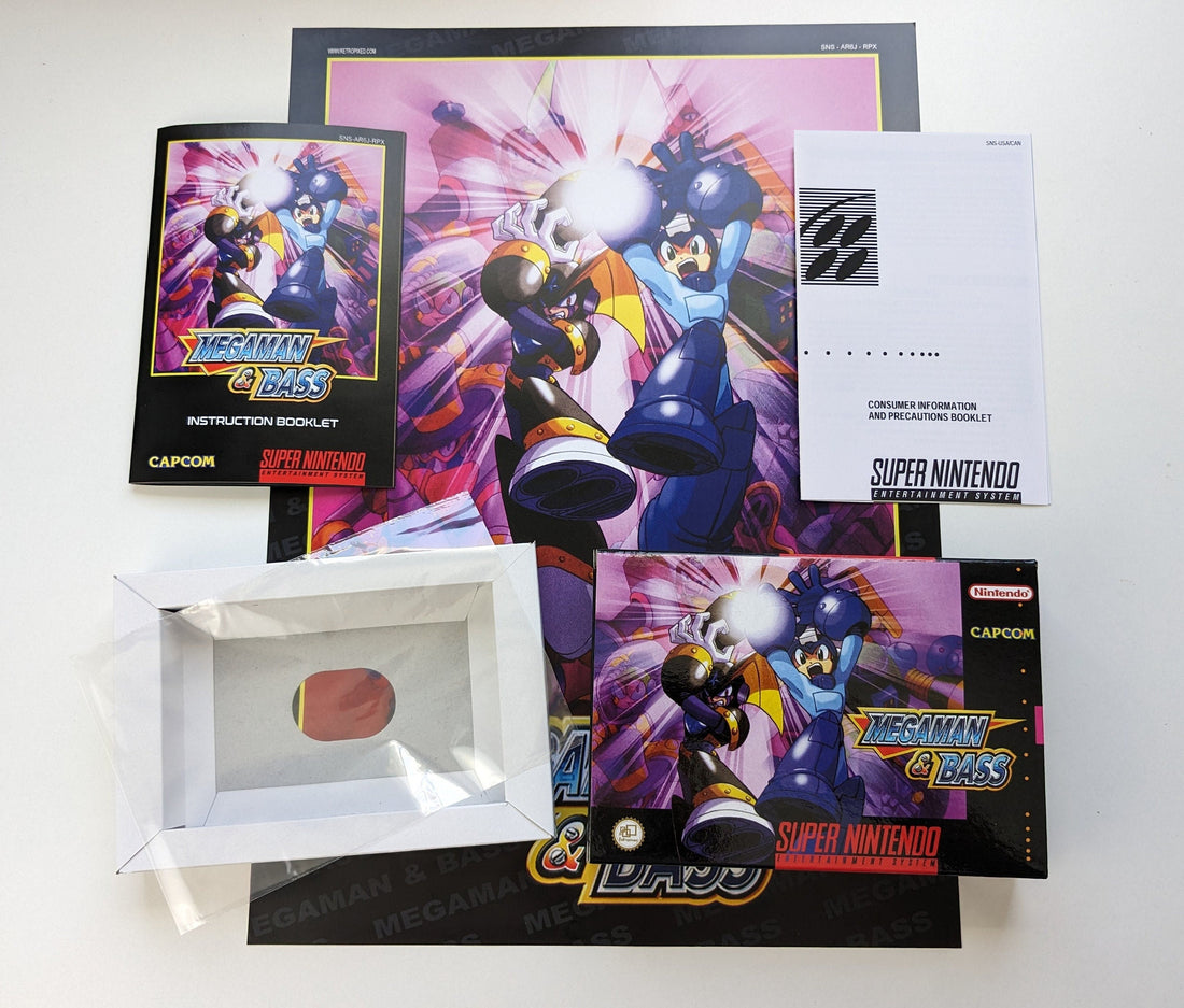 Megaman & Bass - SNES PAL - Complete Package